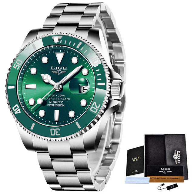 Waterproof Quartz Three Hand Watch