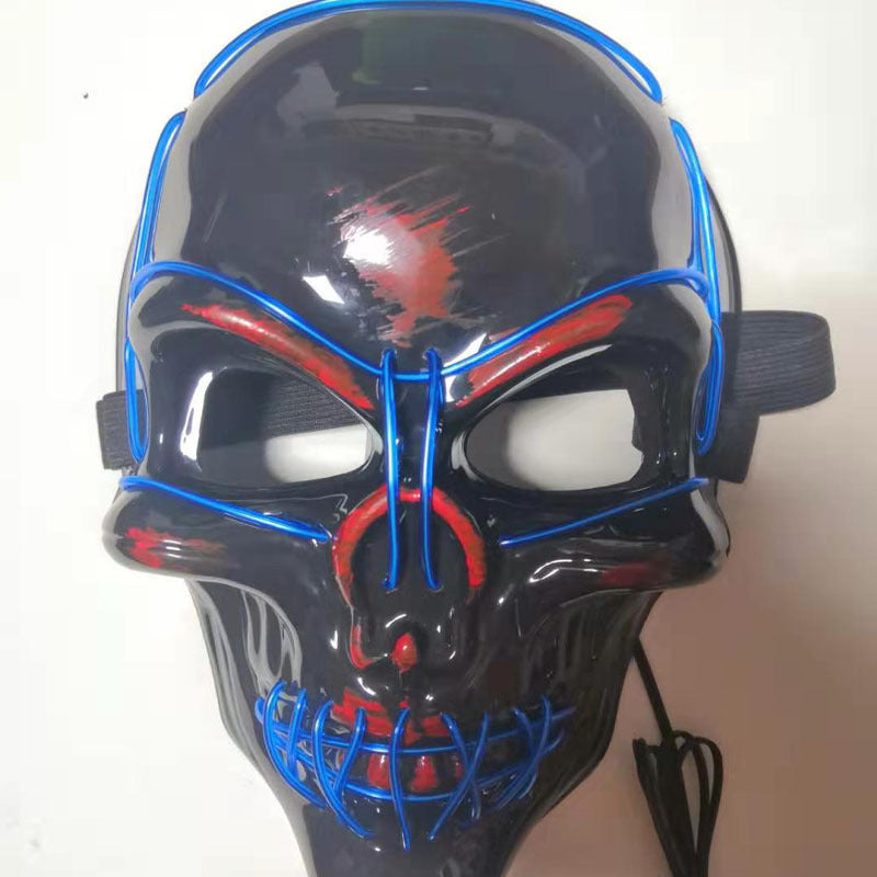 LED Skull Mask for Halloween Party (Glow in the Dark)