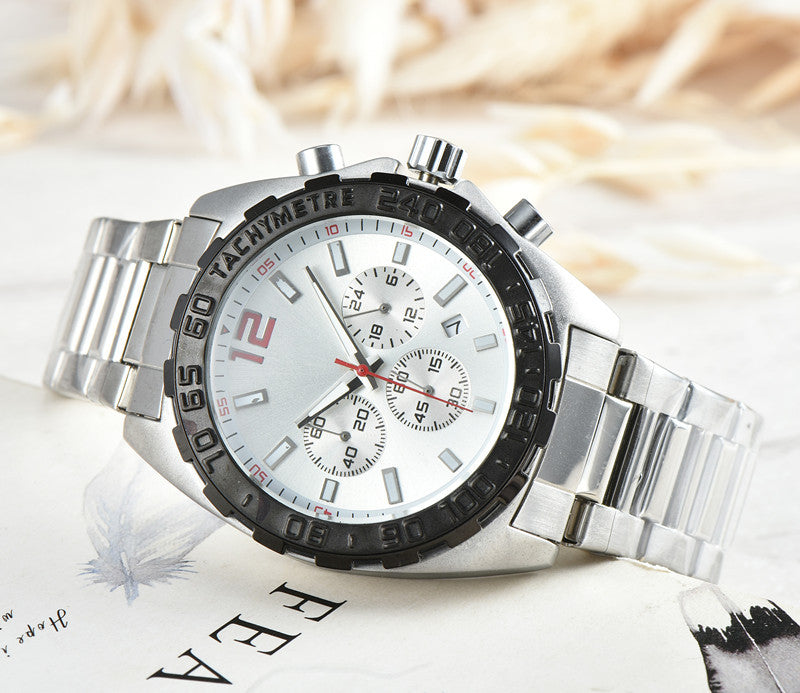 2019 Fashionable Six-Hand Steel Band Watch