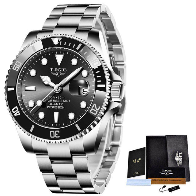 Waterproof Quartz Three Hand Watch