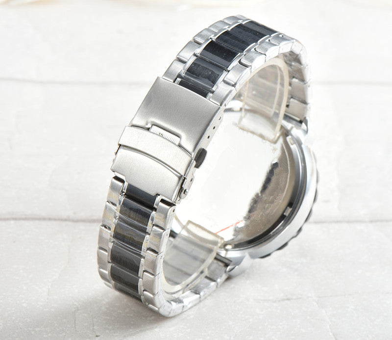 2019 Fashionable Six-Hand Steel Band Watch