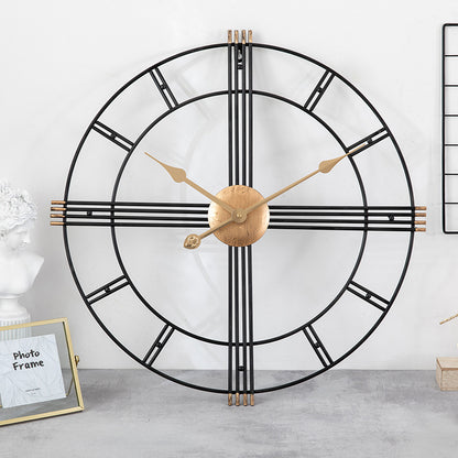 Nordic Wall Clock, Metal Decorative Clock for Living Room