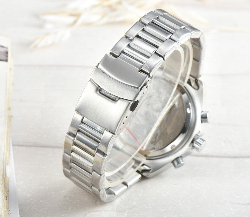 2019 Fashionable Six-Hand Steel Band Watch