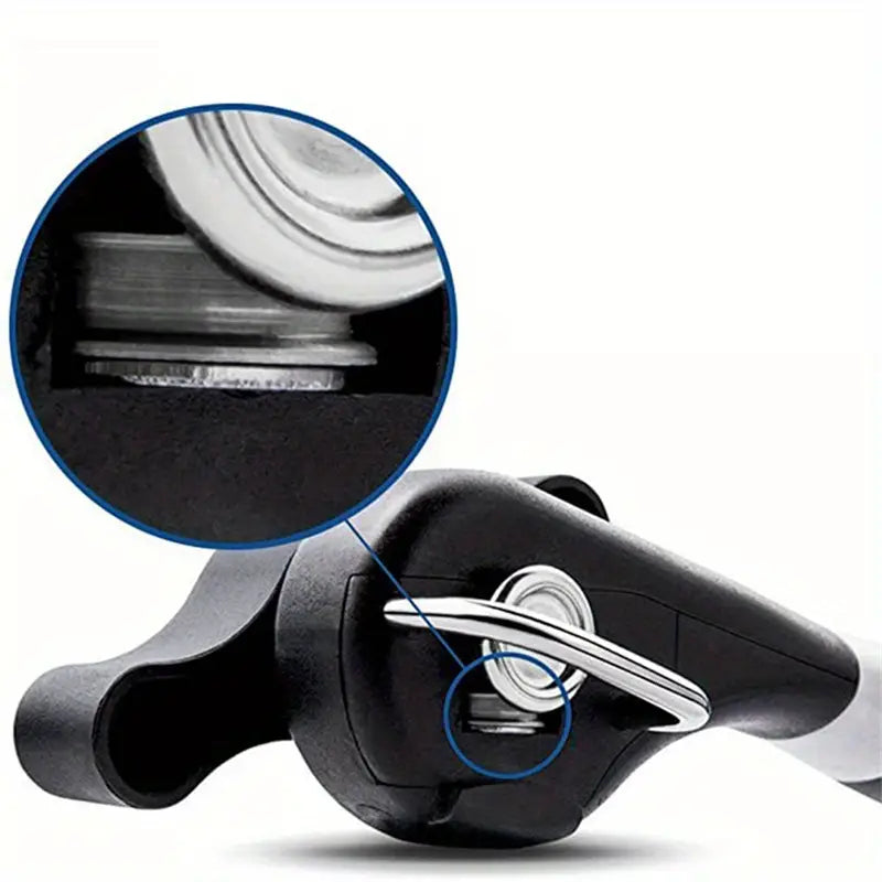 Stainless Steel Can Opener with Single Handle Design