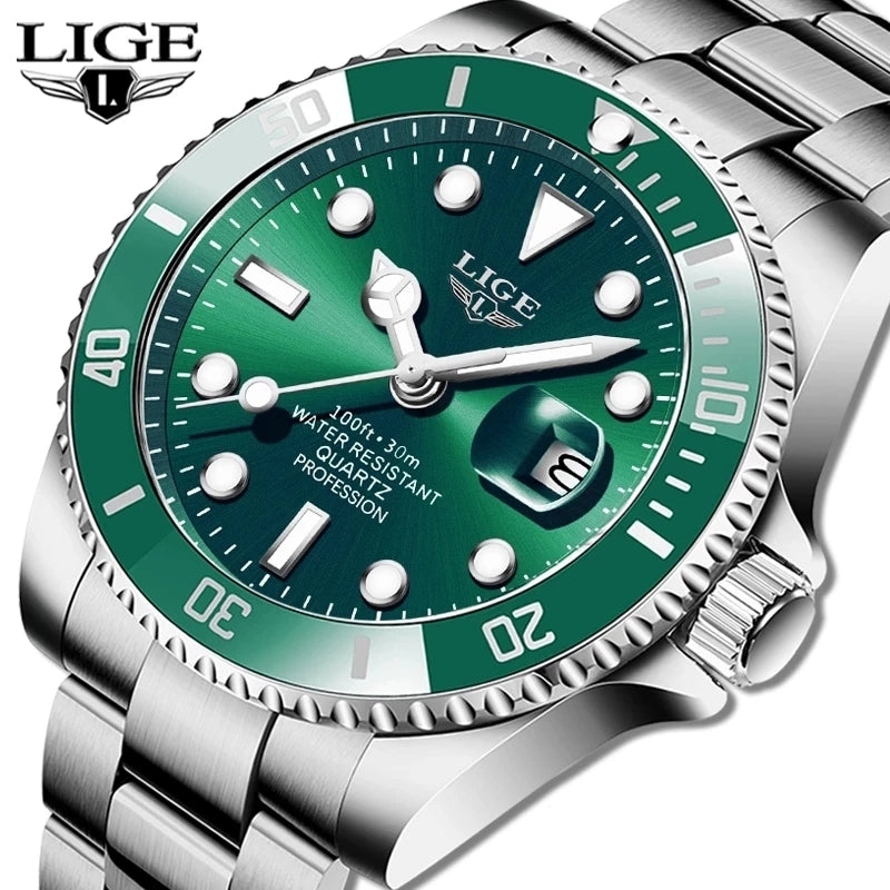 Waterproof Quartz Three Hand Watch